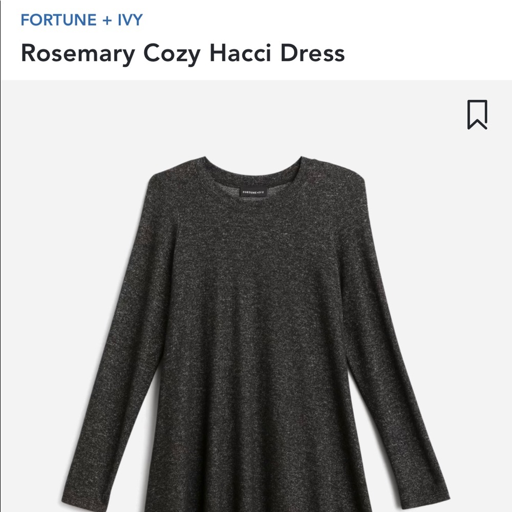 FORTUNE + IVY Rosemary Cozy Hacci Dress